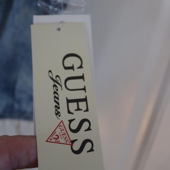 GUESS JEANS Girls Tie-Front Denim & Chiffon  Dress  Size 10 - Picture 7 of 8